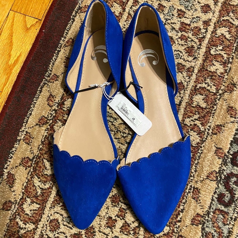Charming Charlie Royal Blue slip-on shoes